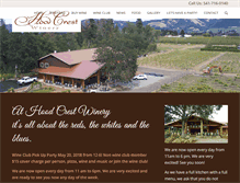 Tablet Screenshot of hoodcrestwinery.com